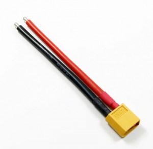 XT60 Male Connector W/Housing 10CM Wire 12AWG